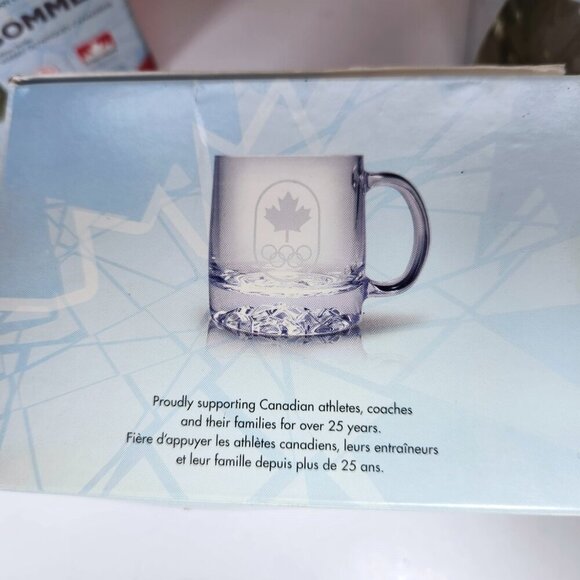 Olympic Glass Coffee Mugs Sochi 2014 Canadian Glassware Limited Edition Lot Of 3 - Picture 11 of 11